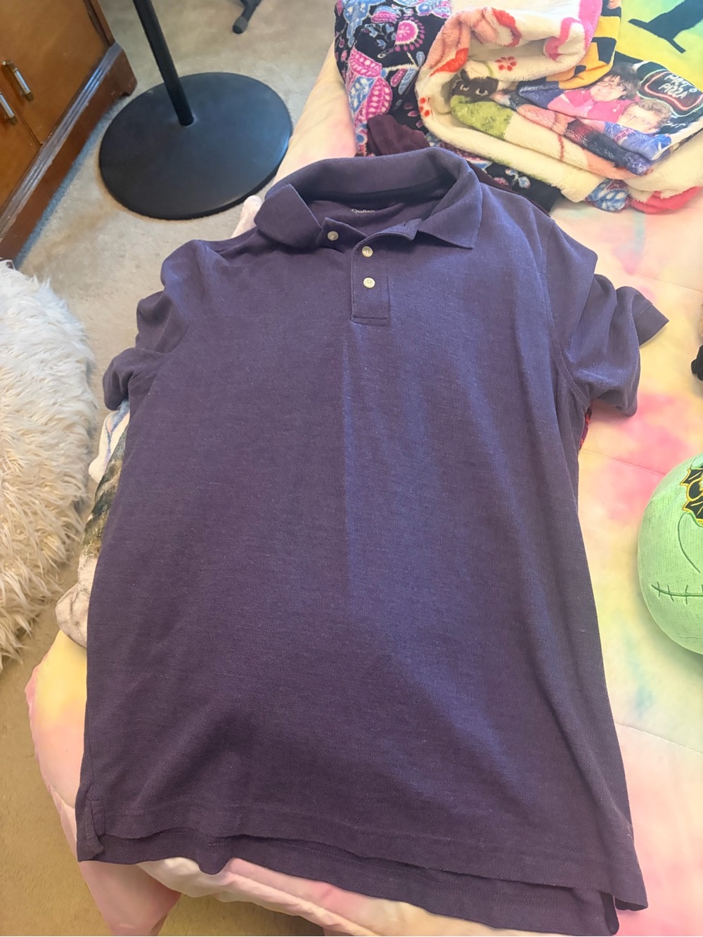 croft & barrow Purple Short-Sleeve Polo